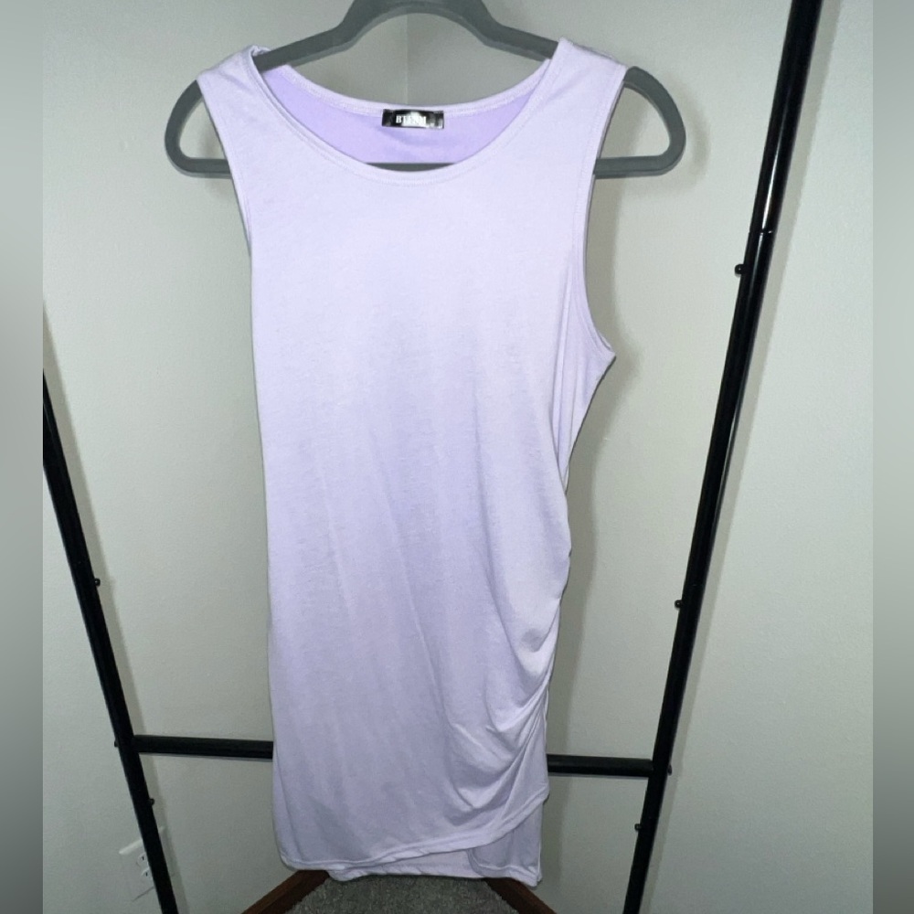 Lavender Sleeveless Mini Dress